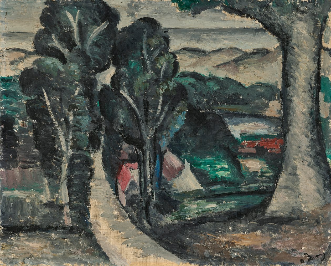 Paisagem de Camiers (Pas-de-Calais) de Andre Derain