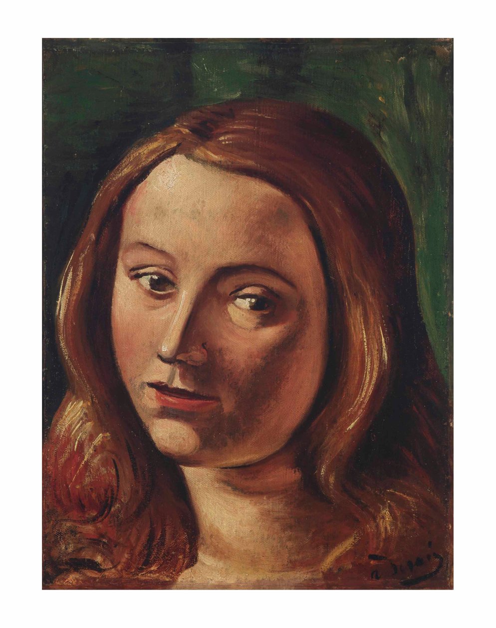 Cabeça de mulher jovem de Andre Derain