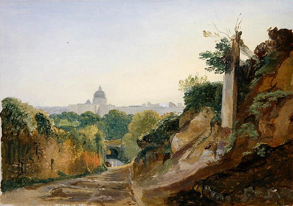 Vista de Roma a partir do Arco Oscuro de André Giroux
