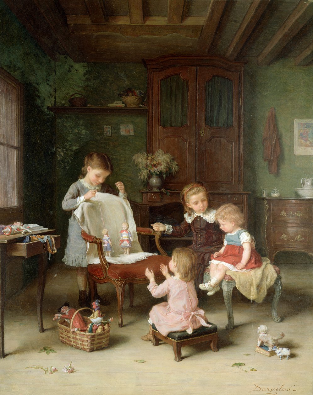 A Família Feliz (painel) de André Henri Dargelas