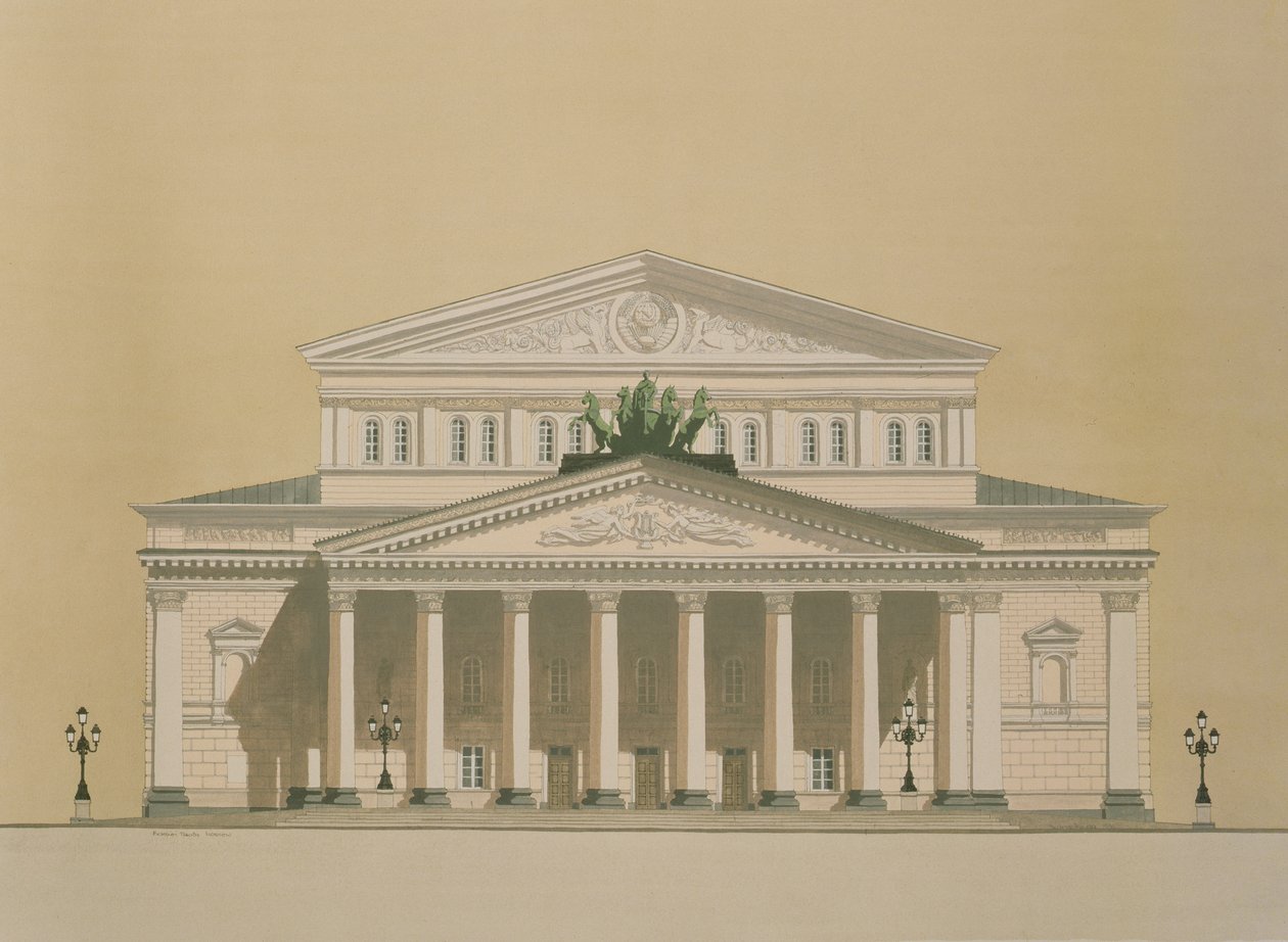 Teatro Bolshoi, Moscovo, Rússia de Andras Kaldor