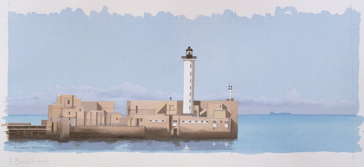Farol de Boulogne, Pas de Calais, França de Andras Kaldor