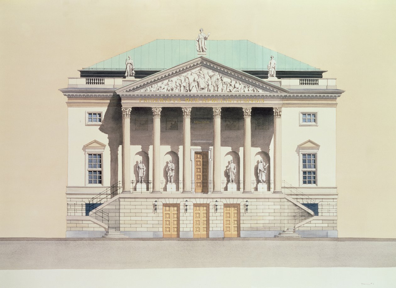 Deutsche Staatsoper, Berlim, Alemanha Fachada do século XVIII de Andras Kaldor