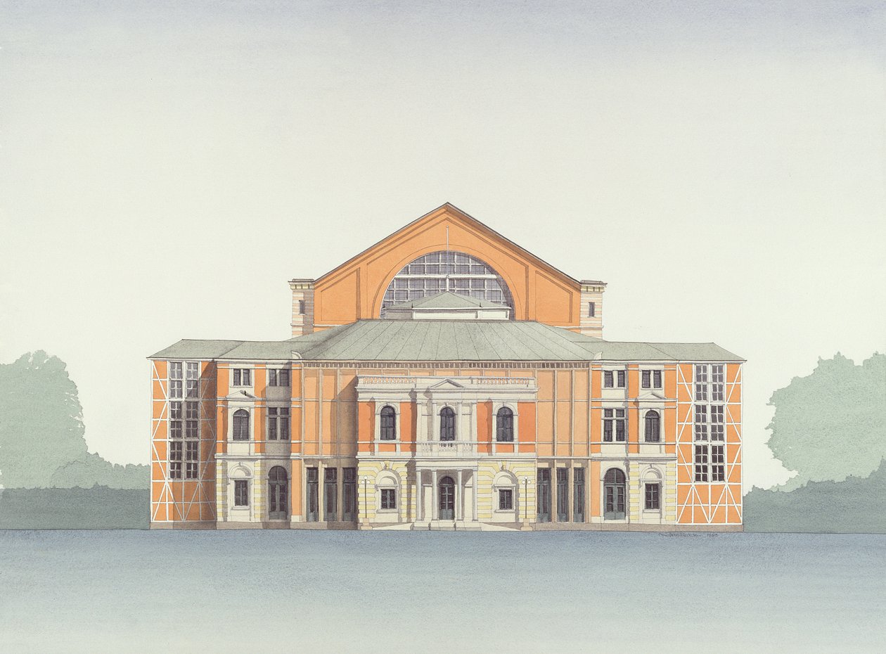 Festspielhaus, Bayreuth, Alemanha de Andras Kaldor