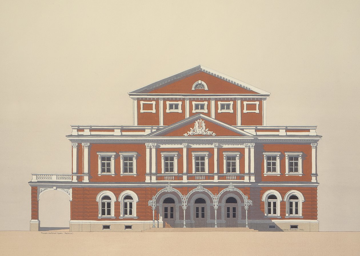 Ópera Nacional Finlandesa, Helsínquia, Finlândia de Andras Kaldor