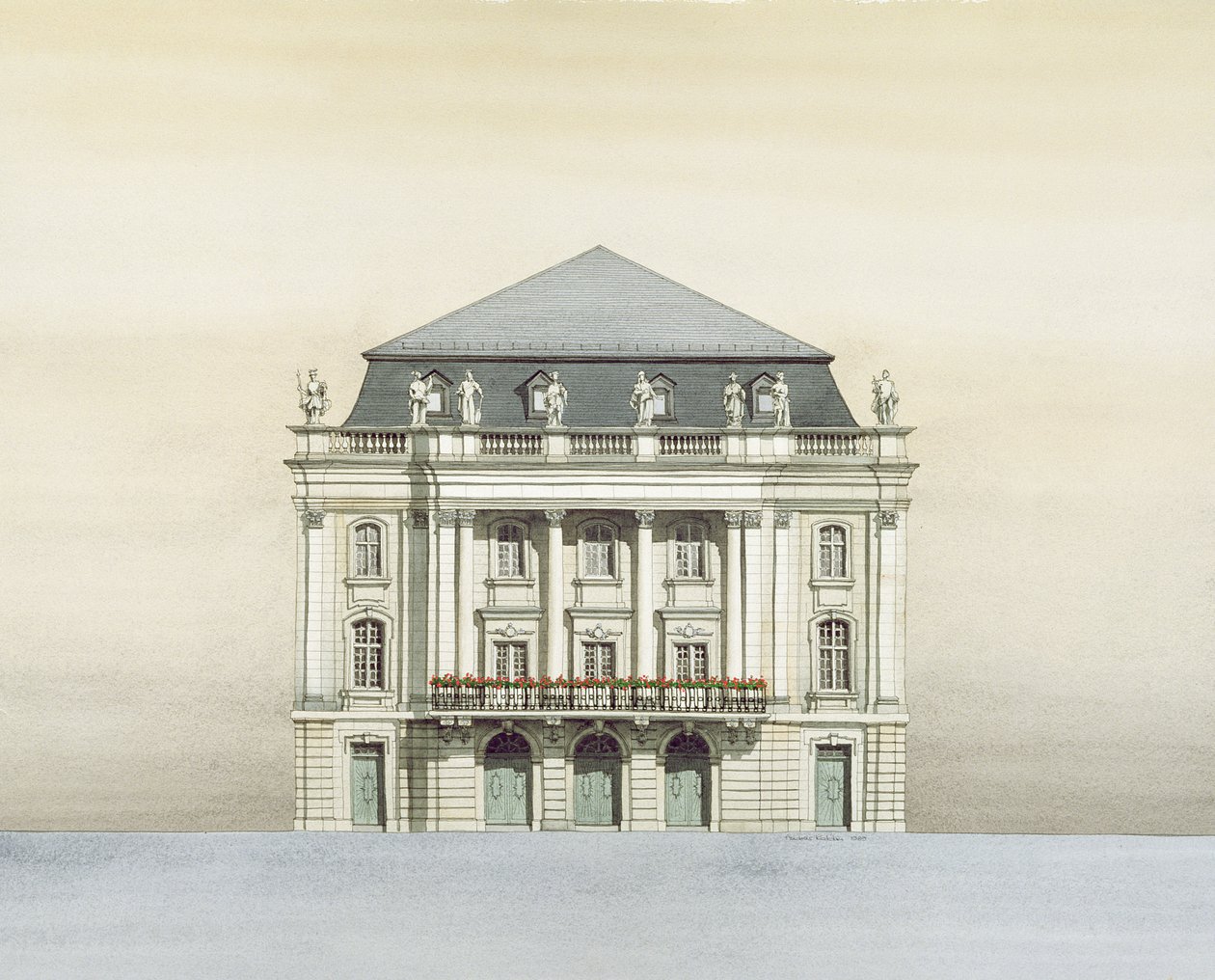Ópera Margravial, Bayreuth, Alemanha de Andras Kaldor