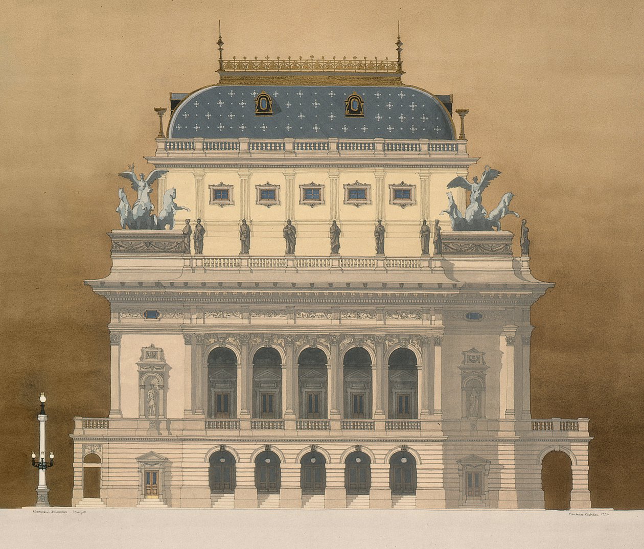 Teatro Nacional, Praga, República Checa de Andras Kaldor