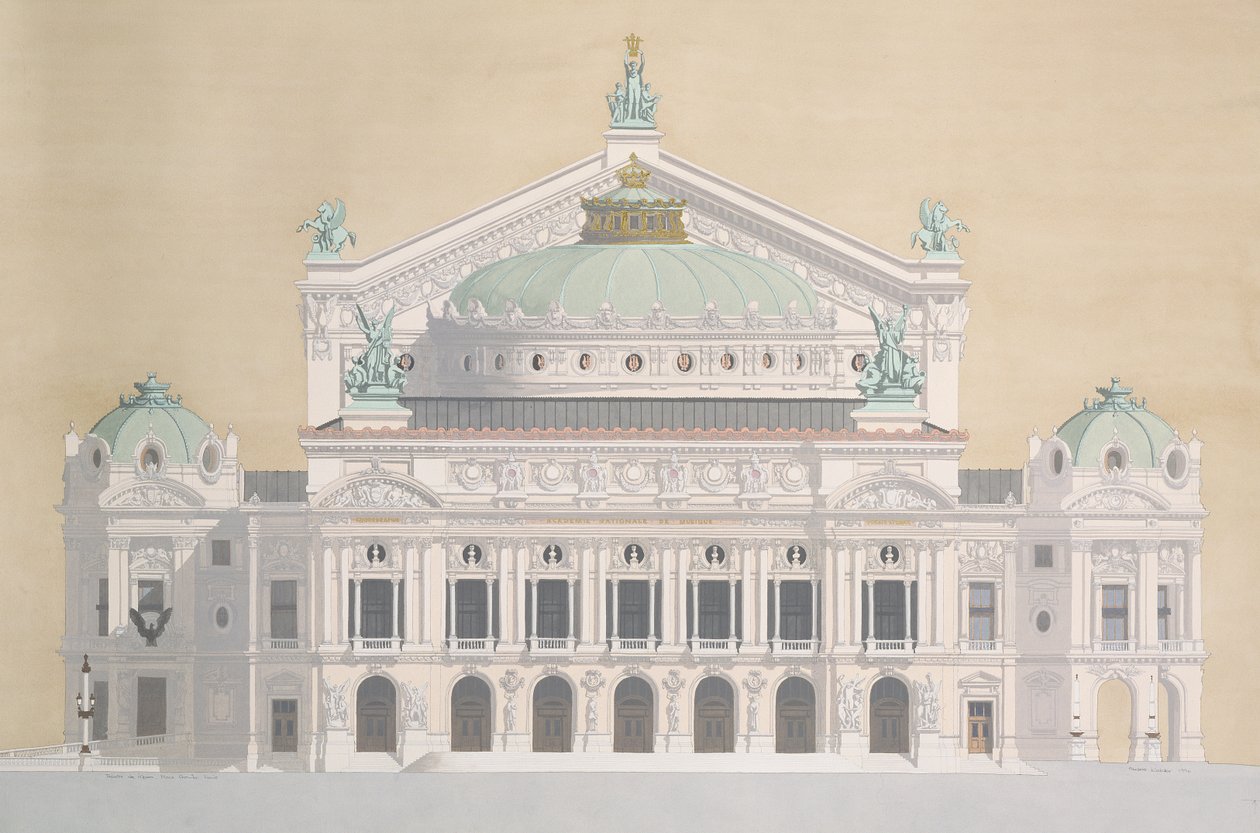 Ópera Garnier, Paris, França de Andras Kaldor