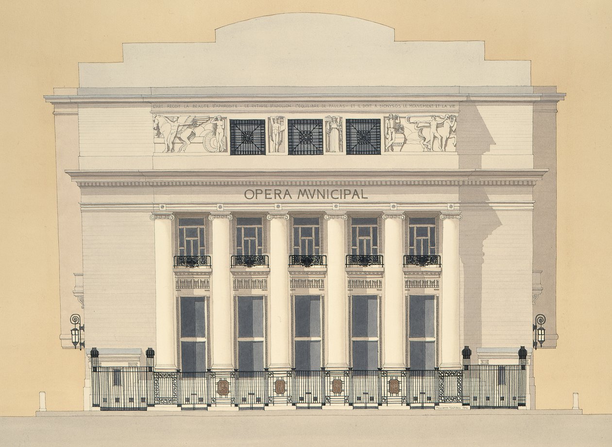 Ópera Municipal, Marselha, França de Andras Kaldor