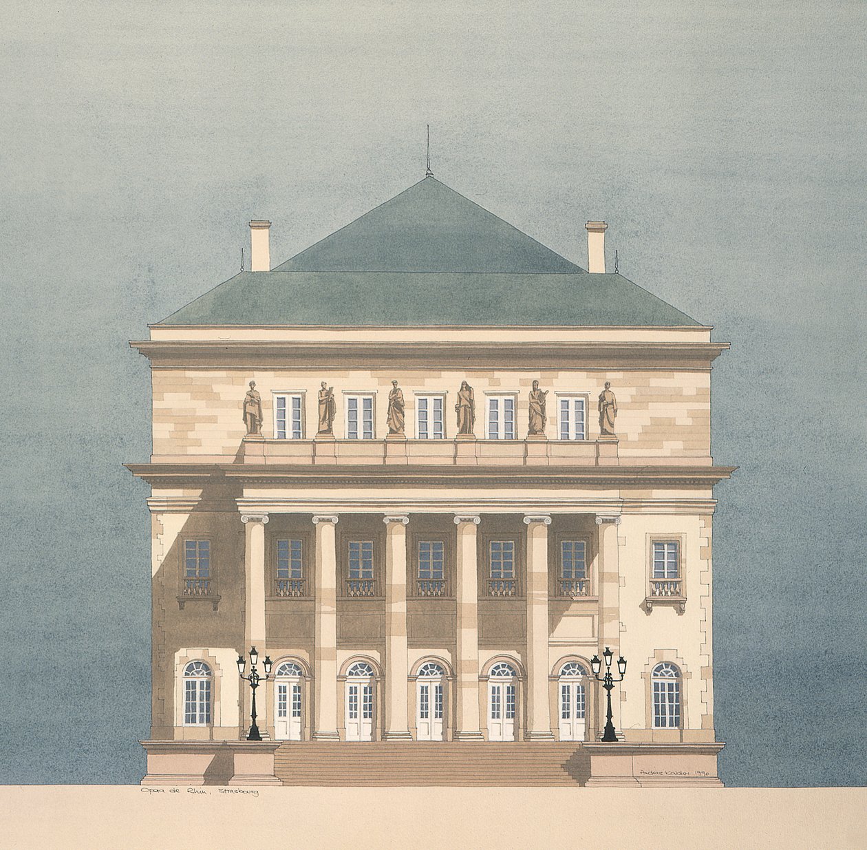 Opera du Rhin, Estrasburgo, França de Andras Kaldor