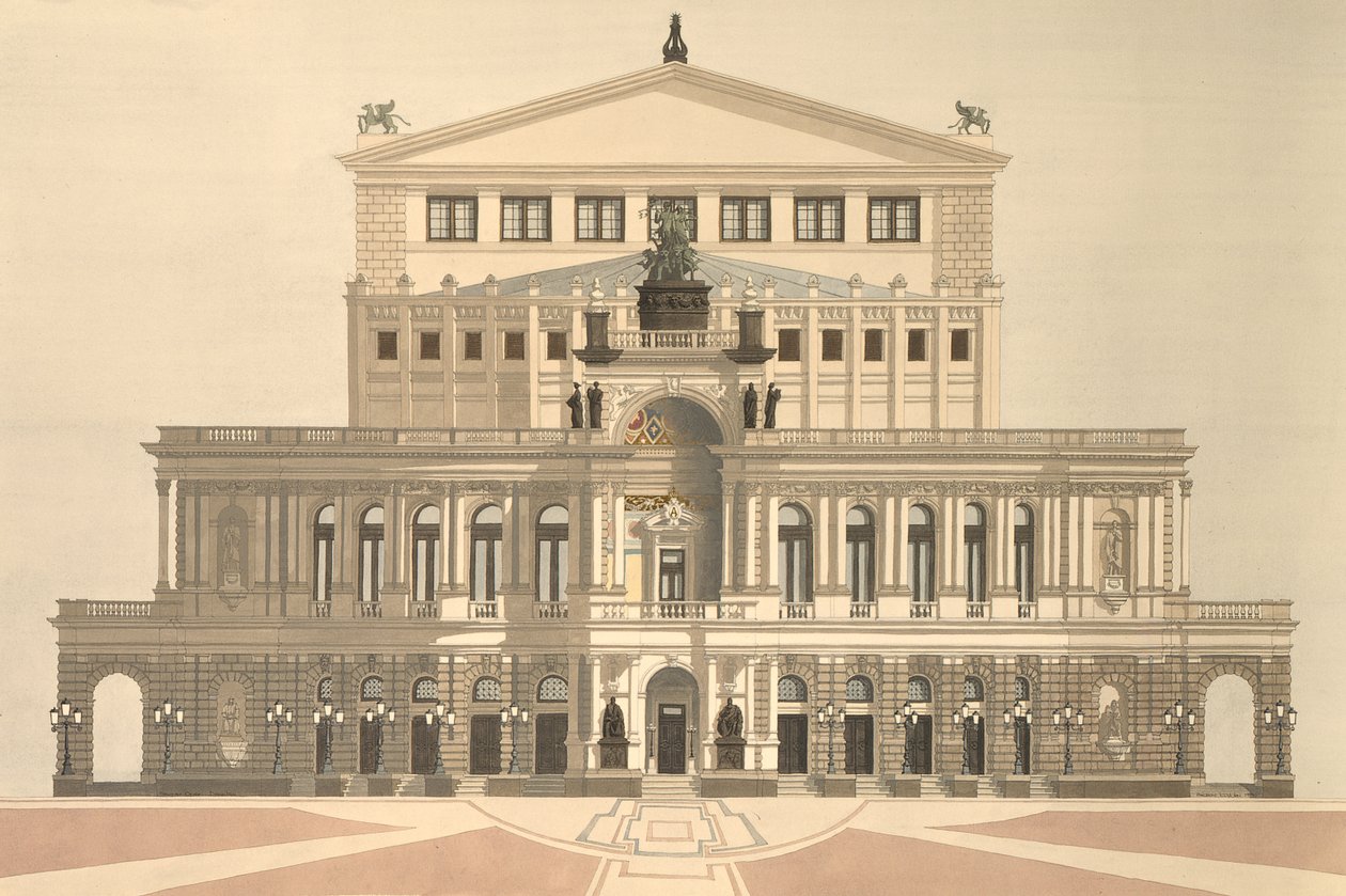 Ópera Estatal, Dresden, Alemanha de Andras Kaldor