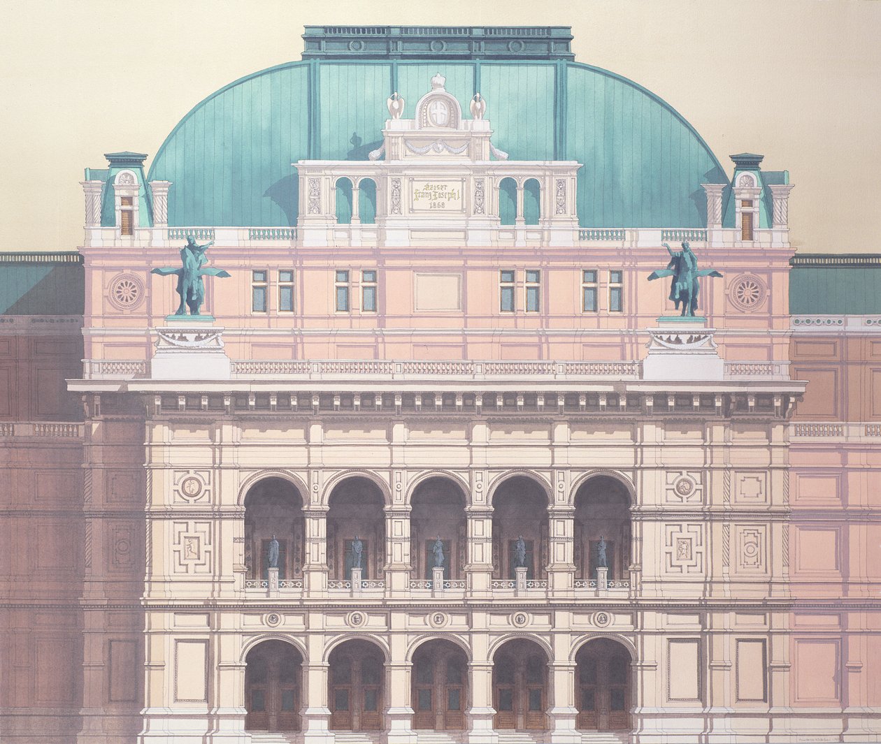 Ópera Estatal, Viena, Áustria (pormenor) de Andras Kaldor