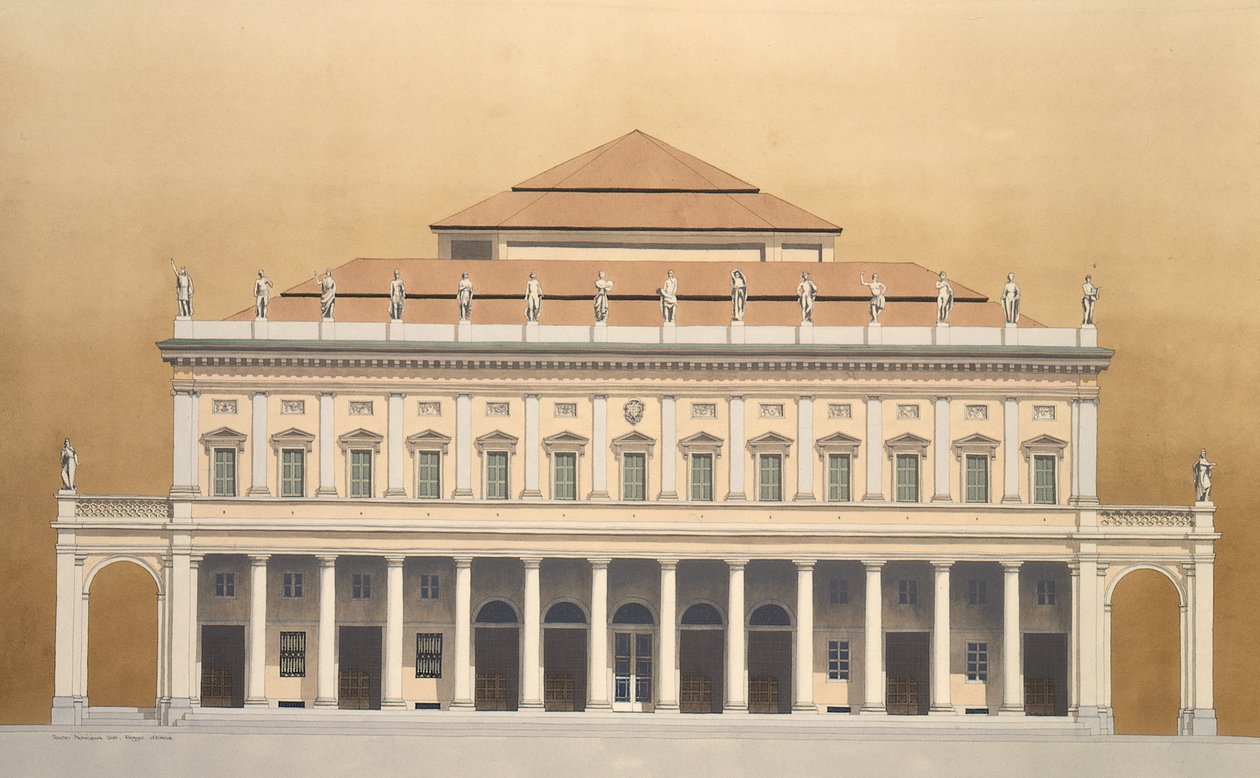 Teatro Municipal Valli, Reggio Emilia, Itália de Andras Kaldor