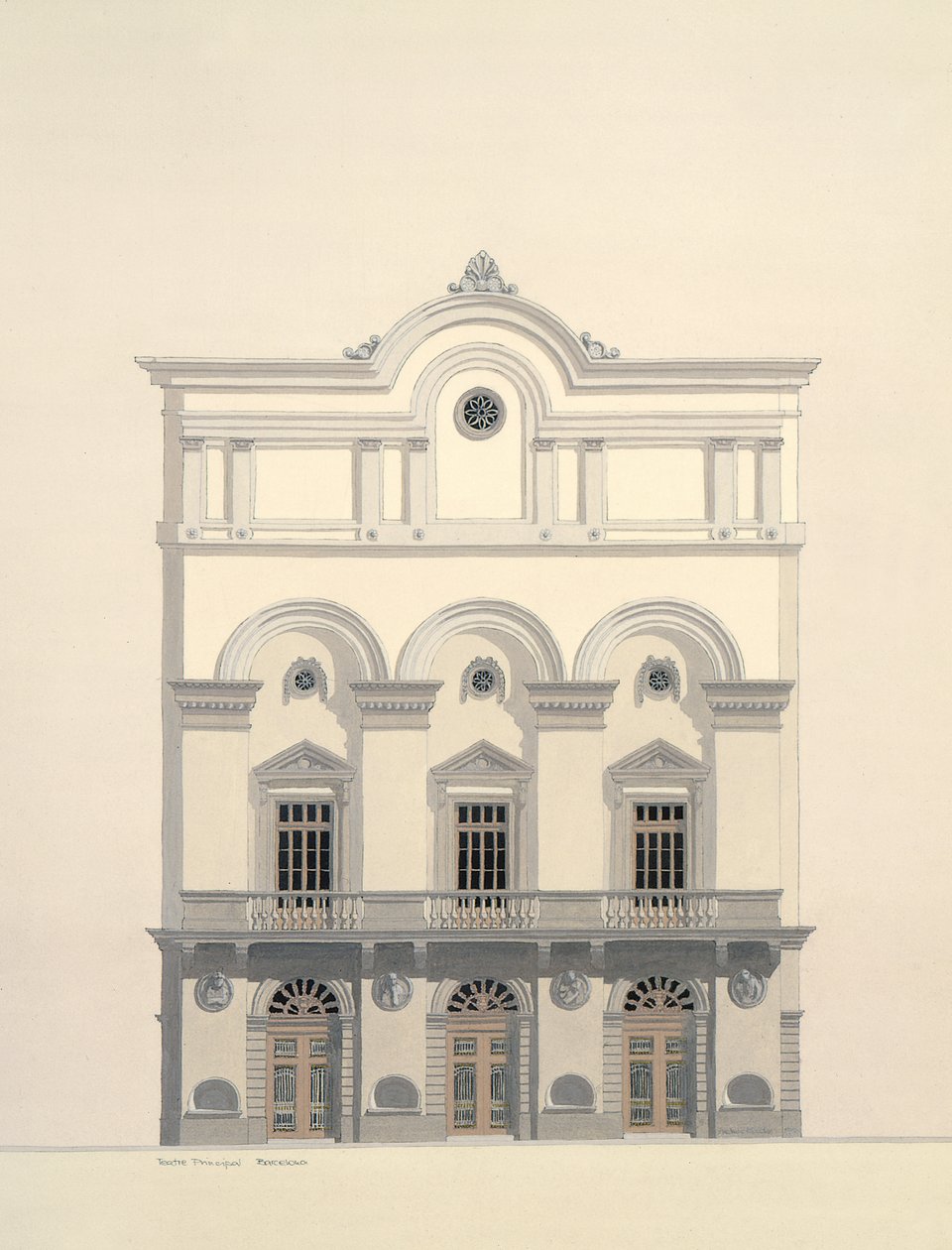 Teatro Principal, Barcelona, Spain de Andras Kaldor