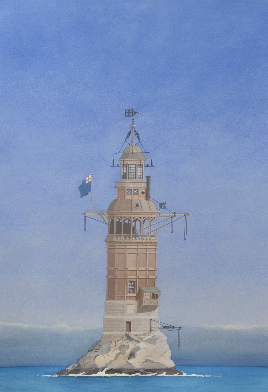 O segundo farol de Eddystone, Plymouth de Andras Kaldor