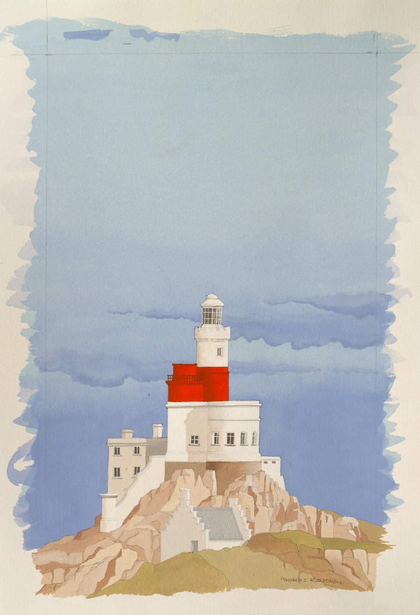 O farol de Skerries, Anglesey, País de Gales de Andras Kaldor