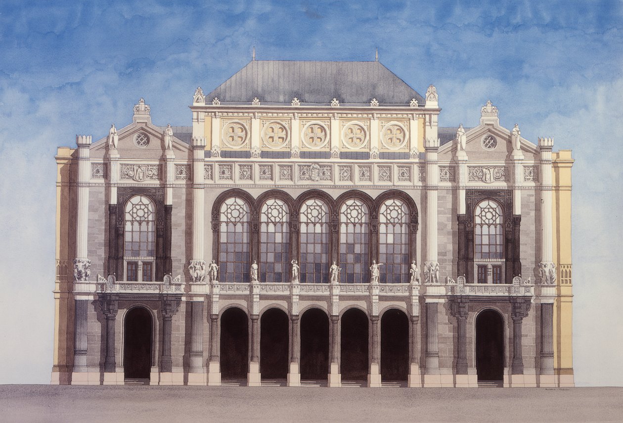 Sala de Concertos Vigado, Budapeste, Hungria de Andras Kaldor