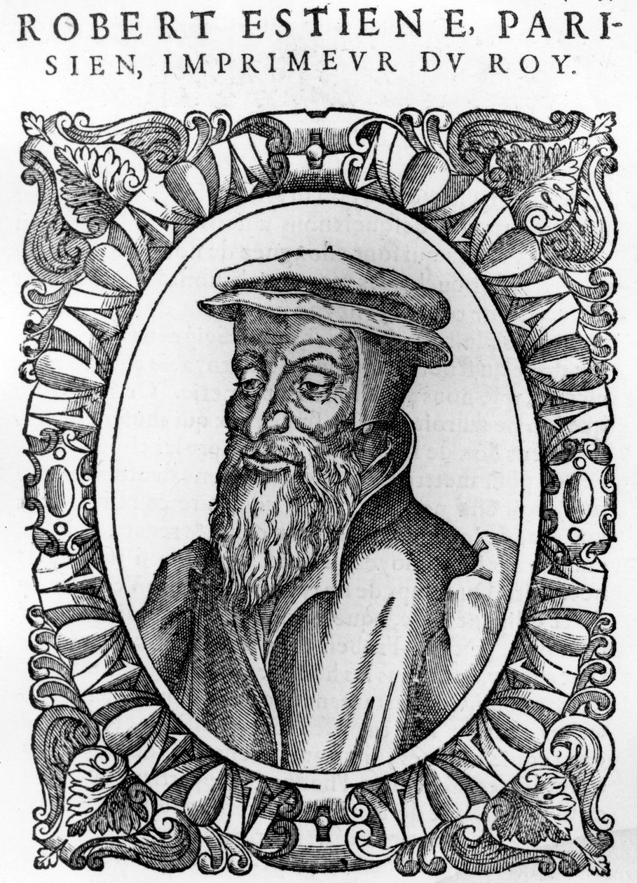 Retrato de Robert Estienne, de Andre Thevet