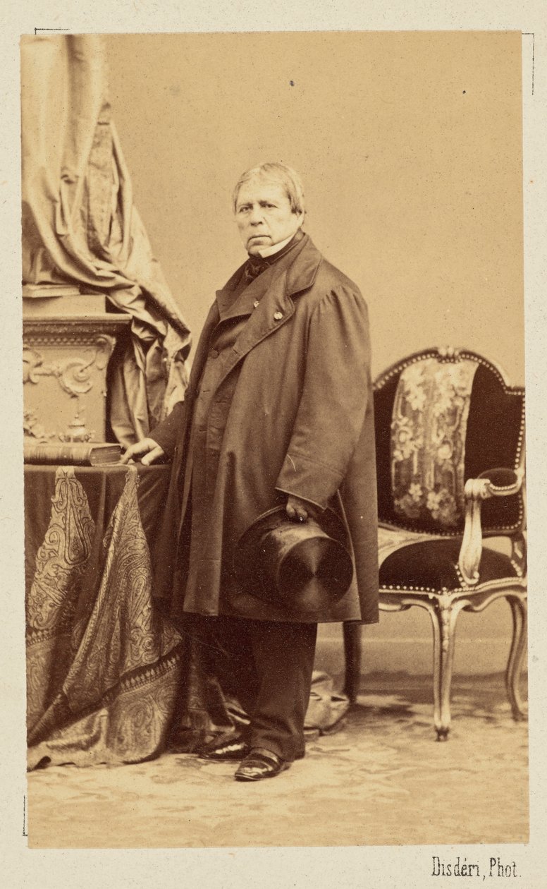 Jean-Auguste-Dominique Ingres, ca 1860. de Andre Adolphe Eugene Disderi