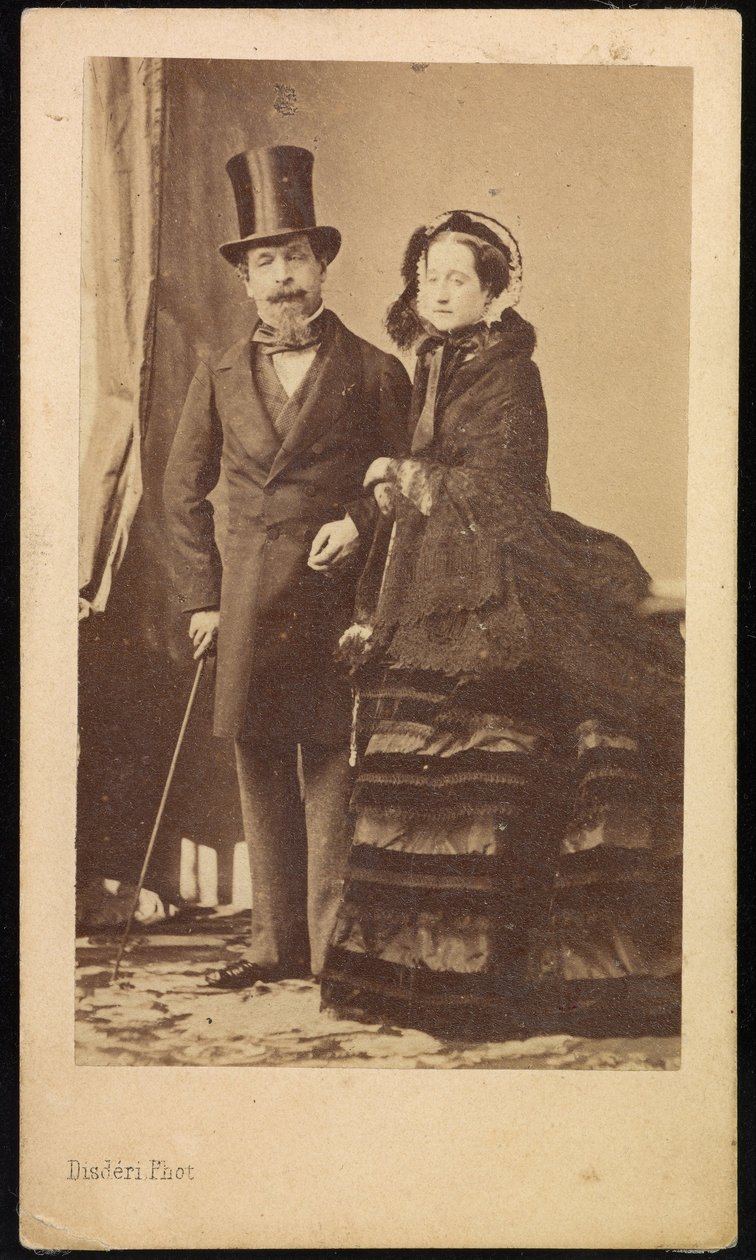 Napoleão III e Eugenie de Andre Adolphe Eugene Disderi