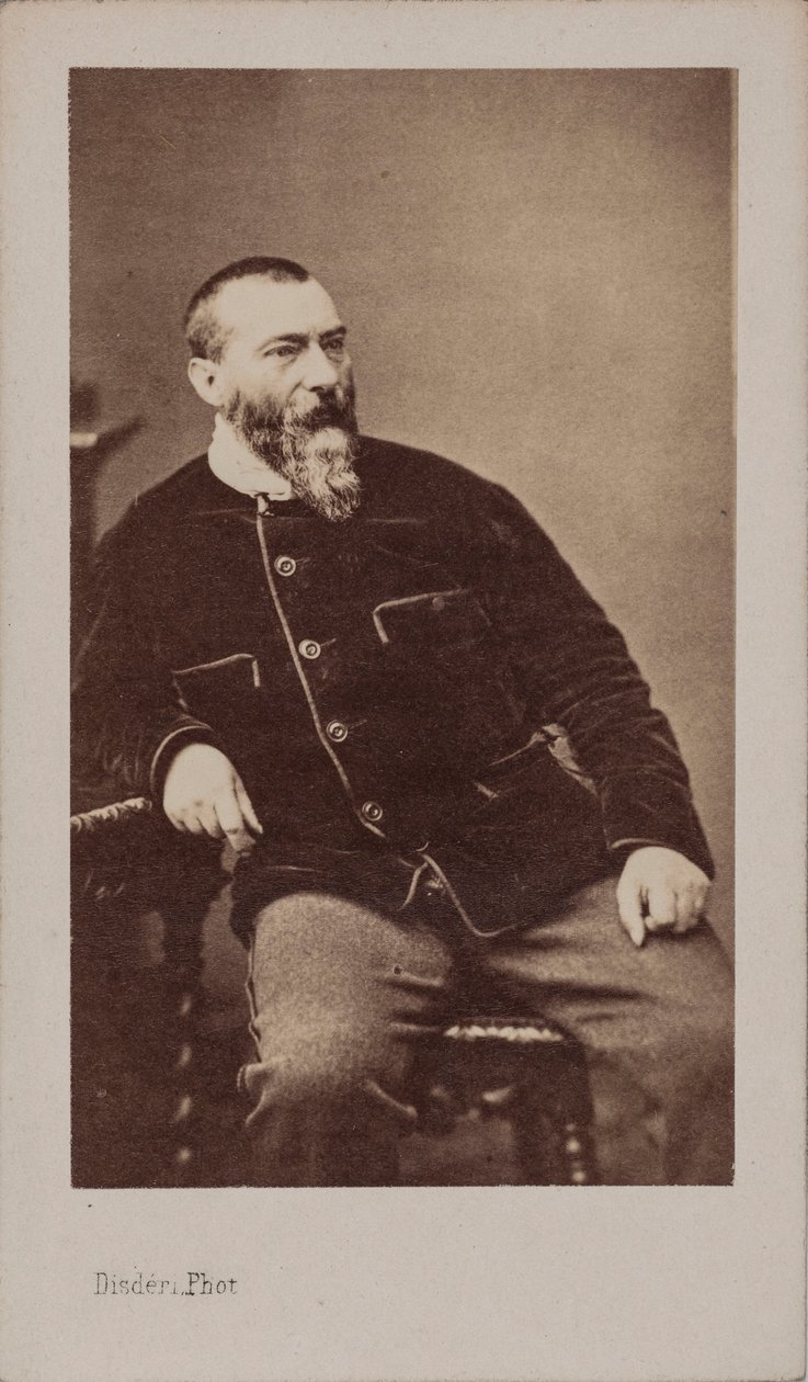 Retrato de Alphonse Karr 1808-1890. de Andre Adolphe Eugene Disderi