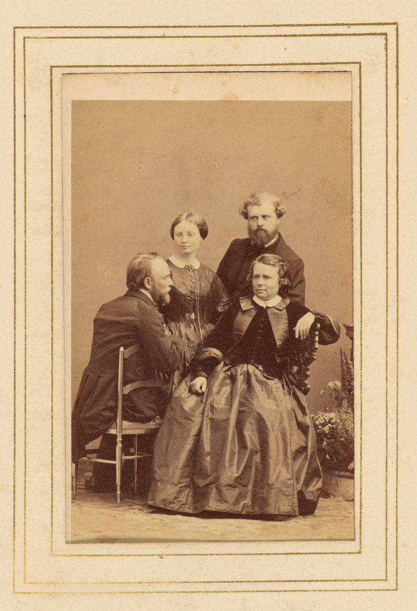 Rosa Bonheur e família de Andre Adolphe Eugene Disderi