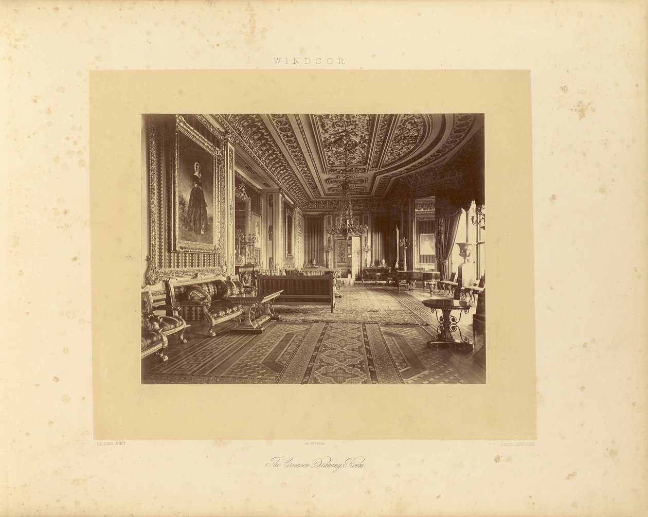 A Sala de Desenho Carmesim de Andre Adolphe Eugene Disderi