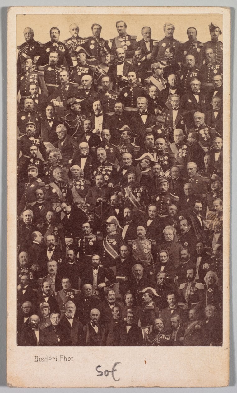 Sem título (Heróis Militares Franceses e Líderes Políticos) de Andre Adolphe Eugene Disderi
