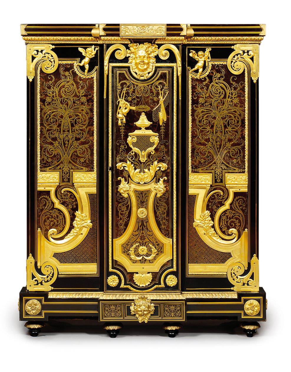 Pequeno armário Louis XIV, c.1700-10 de Andre Charles Boulle