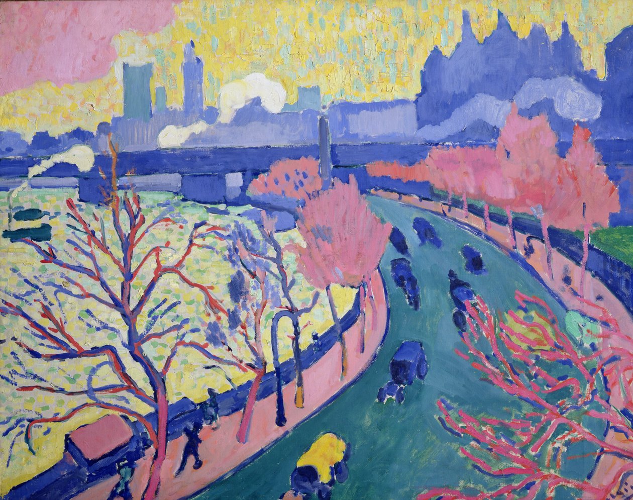 Ponte de Charing Cross, c.1906 (óleo sobre tela) de Andre Derain