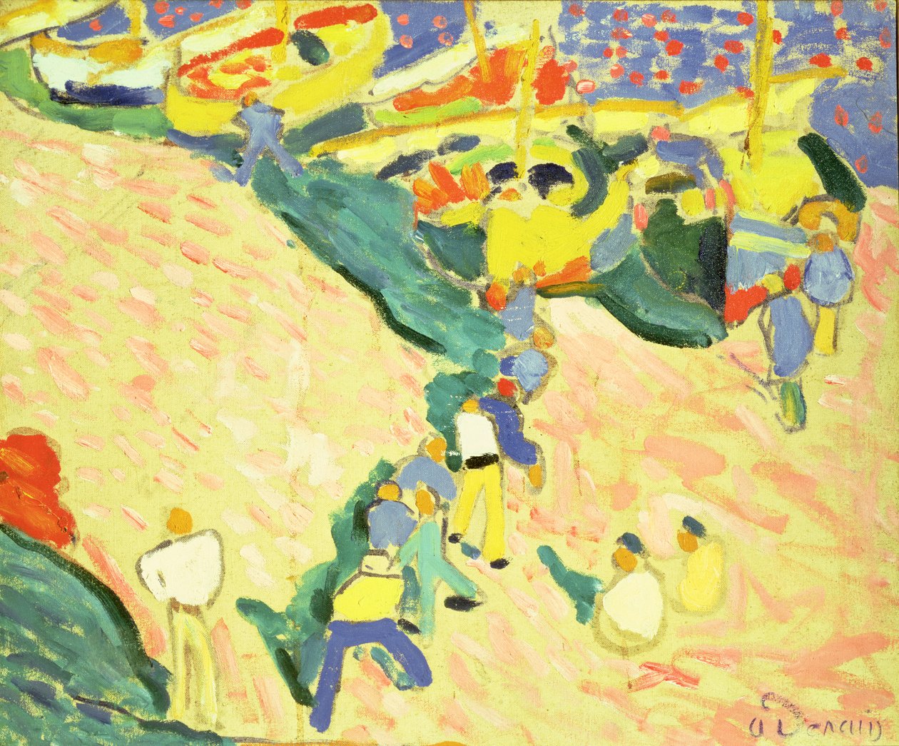 Pescadores em Collioure de Andre Derain