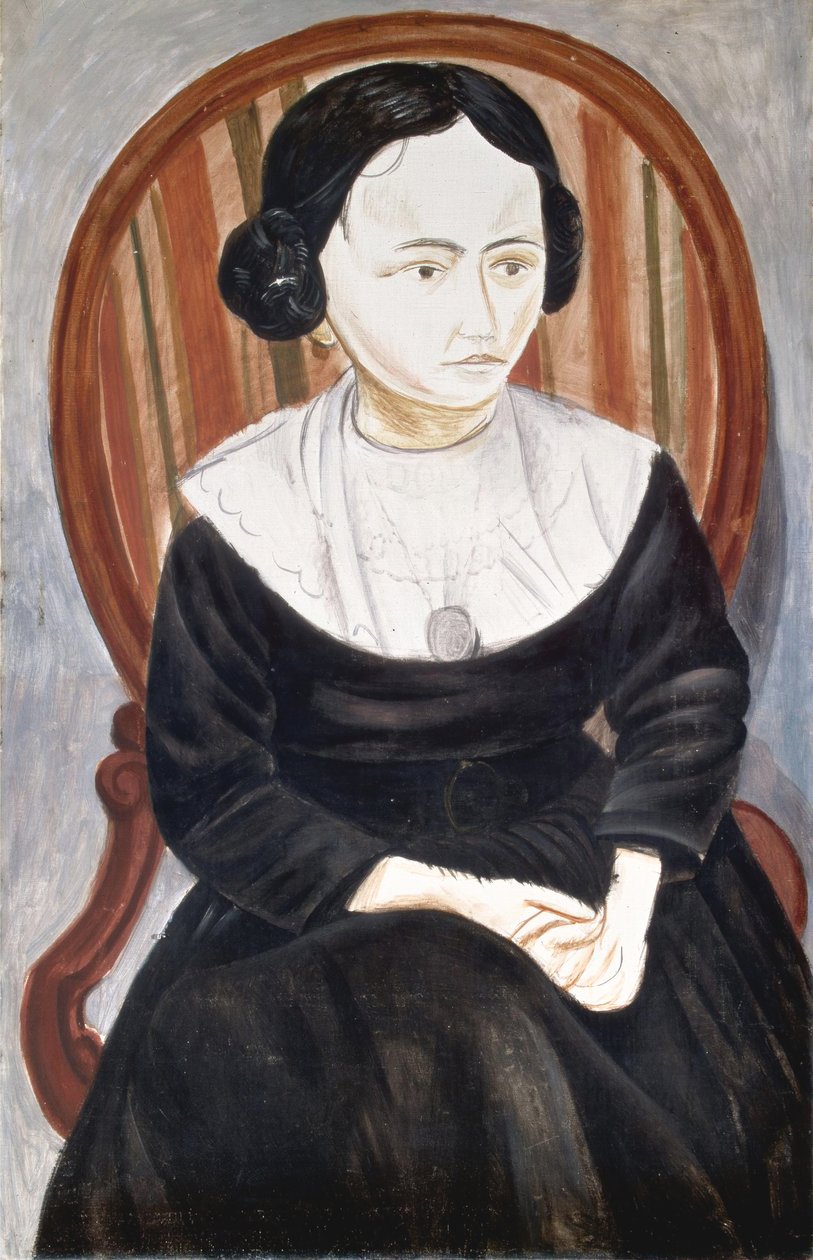 Rapariga de Negro, c.1913 (óleo sobre tela) de Andre Derain