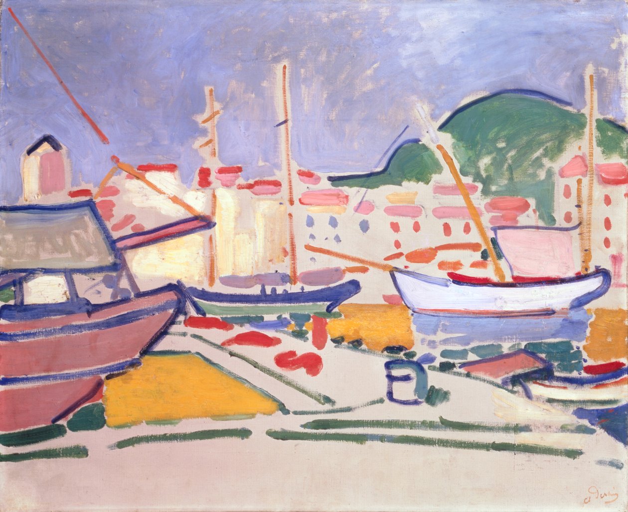 Porto, c.1905 (óleo sobre tela) de Andre Derain