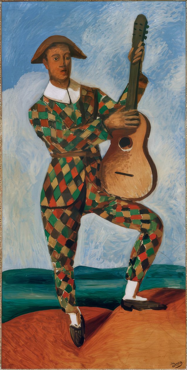 Arlequim com guitarra de Andre Derain