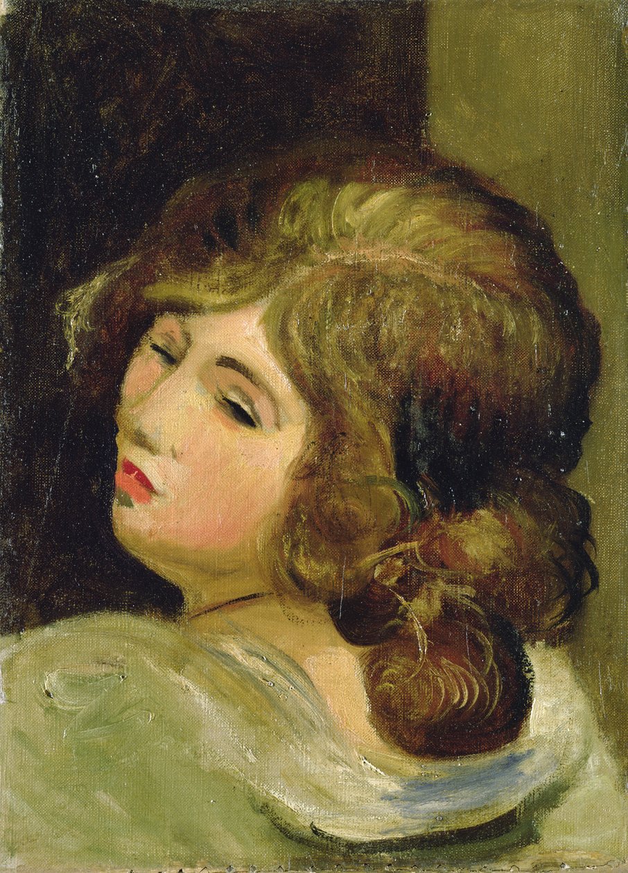 Cabeça de mulher (óleo sobre tela) de Andre Derain