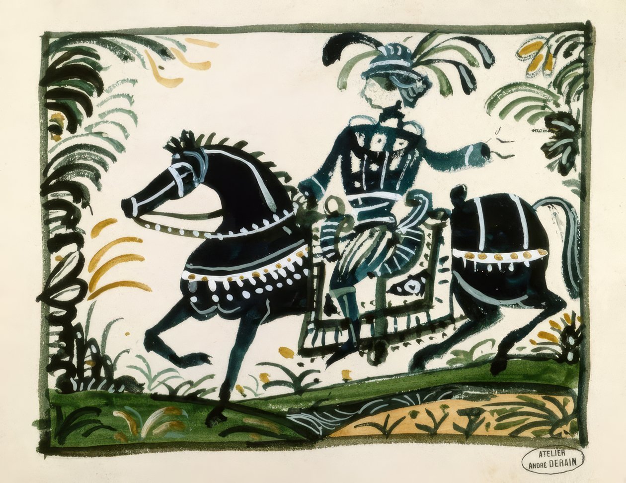 Cavaleiro com pluma de Andre Derain