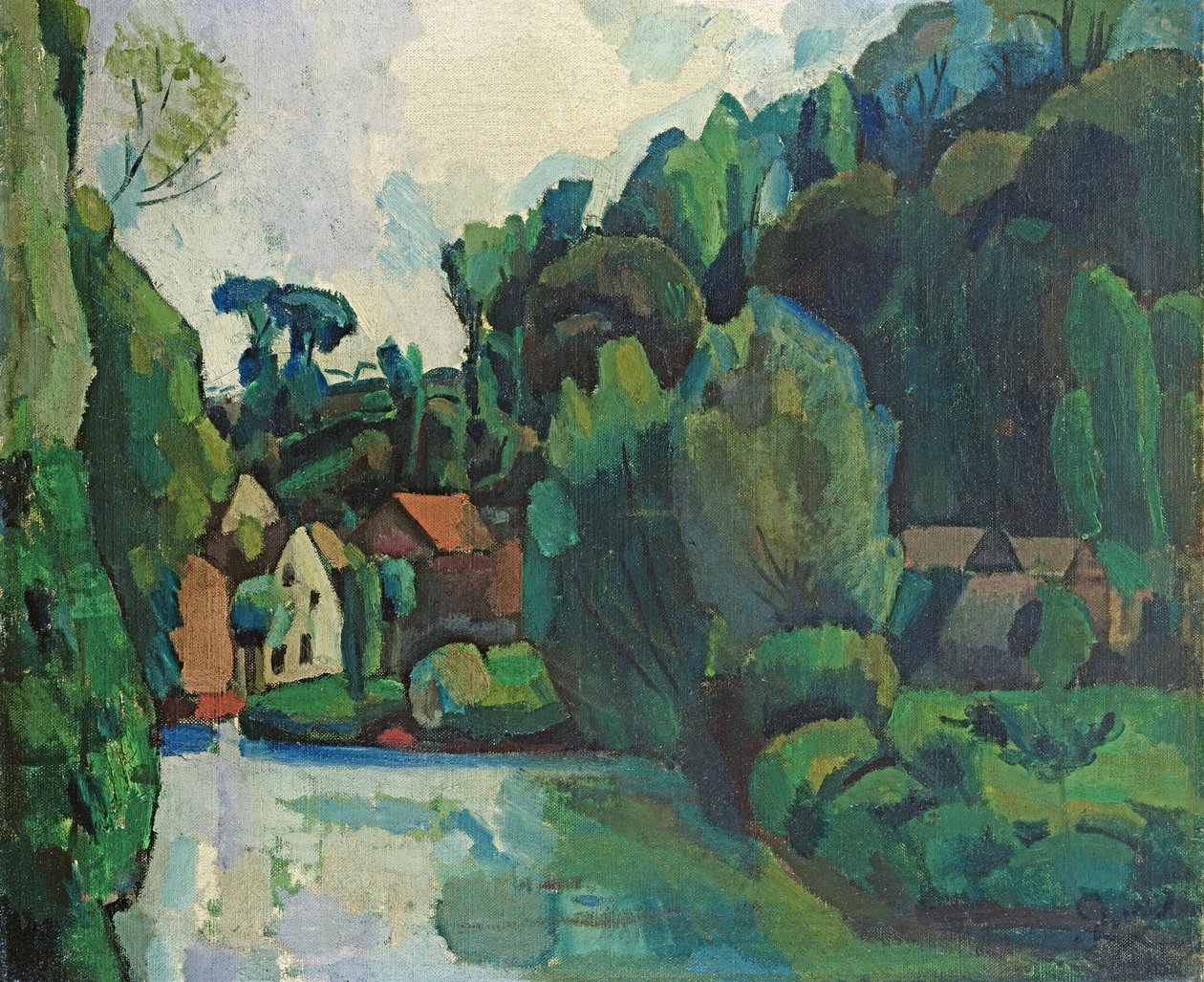 Paisagem (óleo sobre tela) de Andre Derain