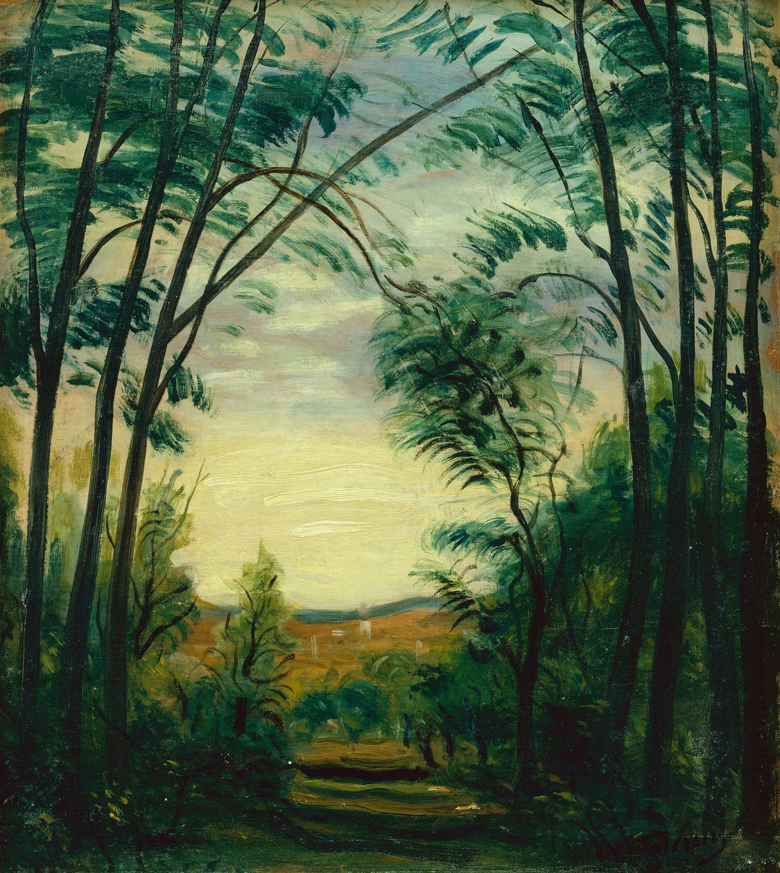 Paisagem (óleo sobre tela) de Andre Derain