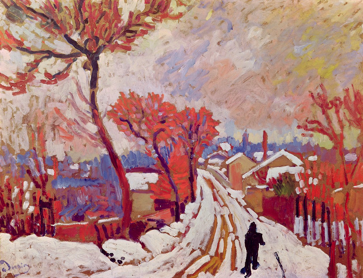 Paisagem na neve de Andre Derain