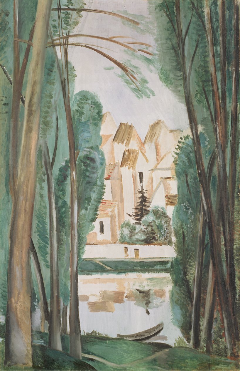 Paisagem com um barco (Carrieres-Saint-Denis) de Andre Derain