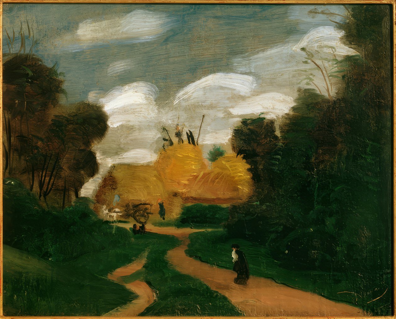 Paisagem da Ilha de França / Os palheiros de Andre Derain