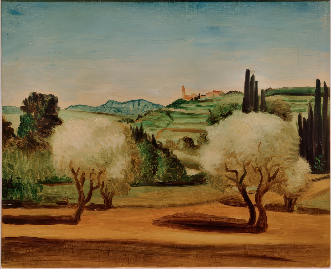 Paisagem com oliveiras de Andre Derain