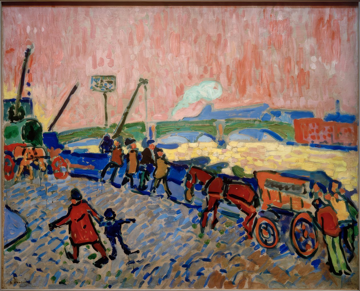 As margens do Tamisa (Les Quais de la Tamise) de Andre Derain