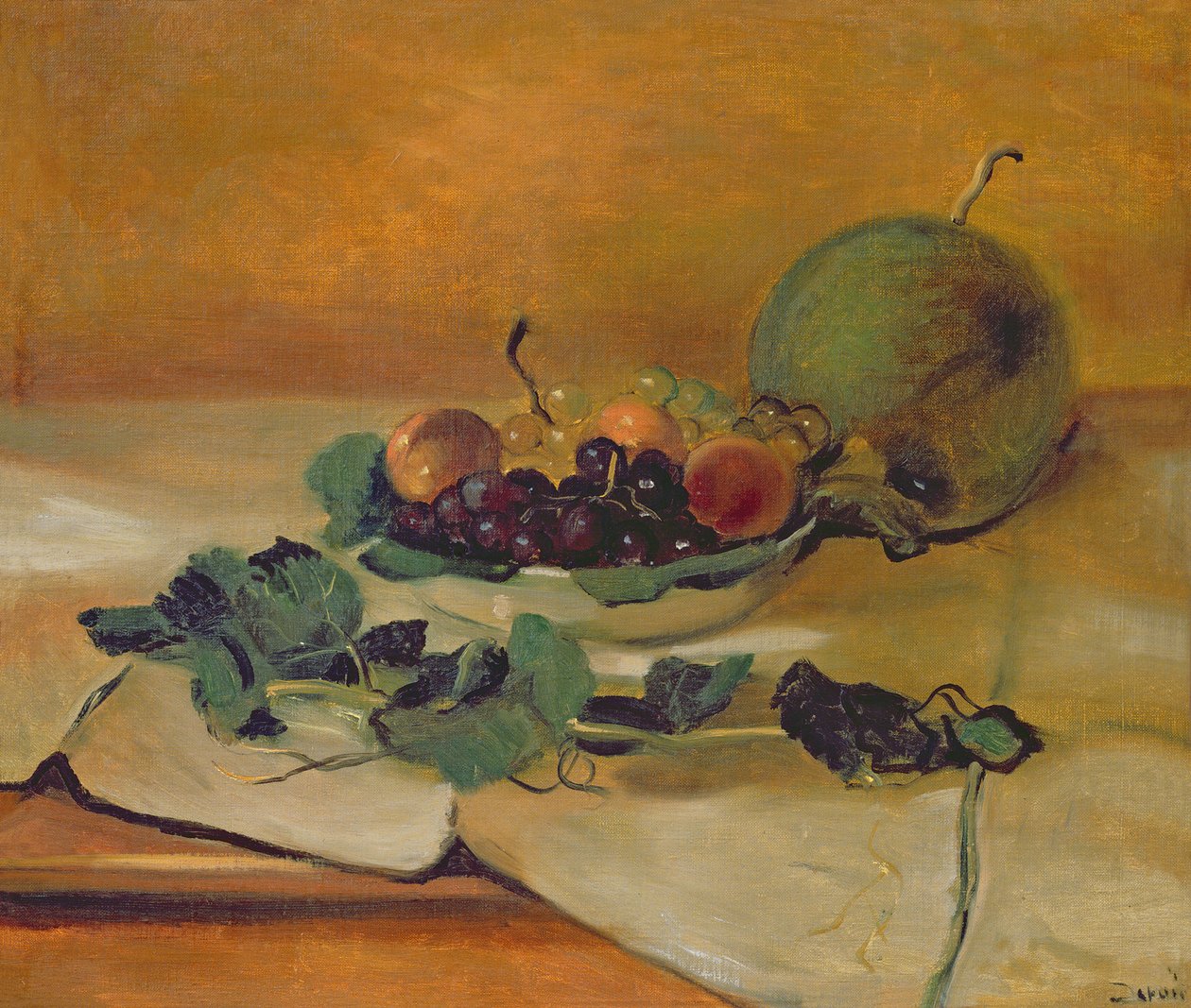 Melão e frutos, c.1927 (óleo sobre tela) de Andre Derain