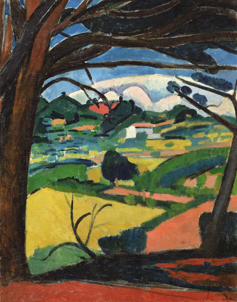 Paysage Provencal (óleo sobre tela) de Andre Derain