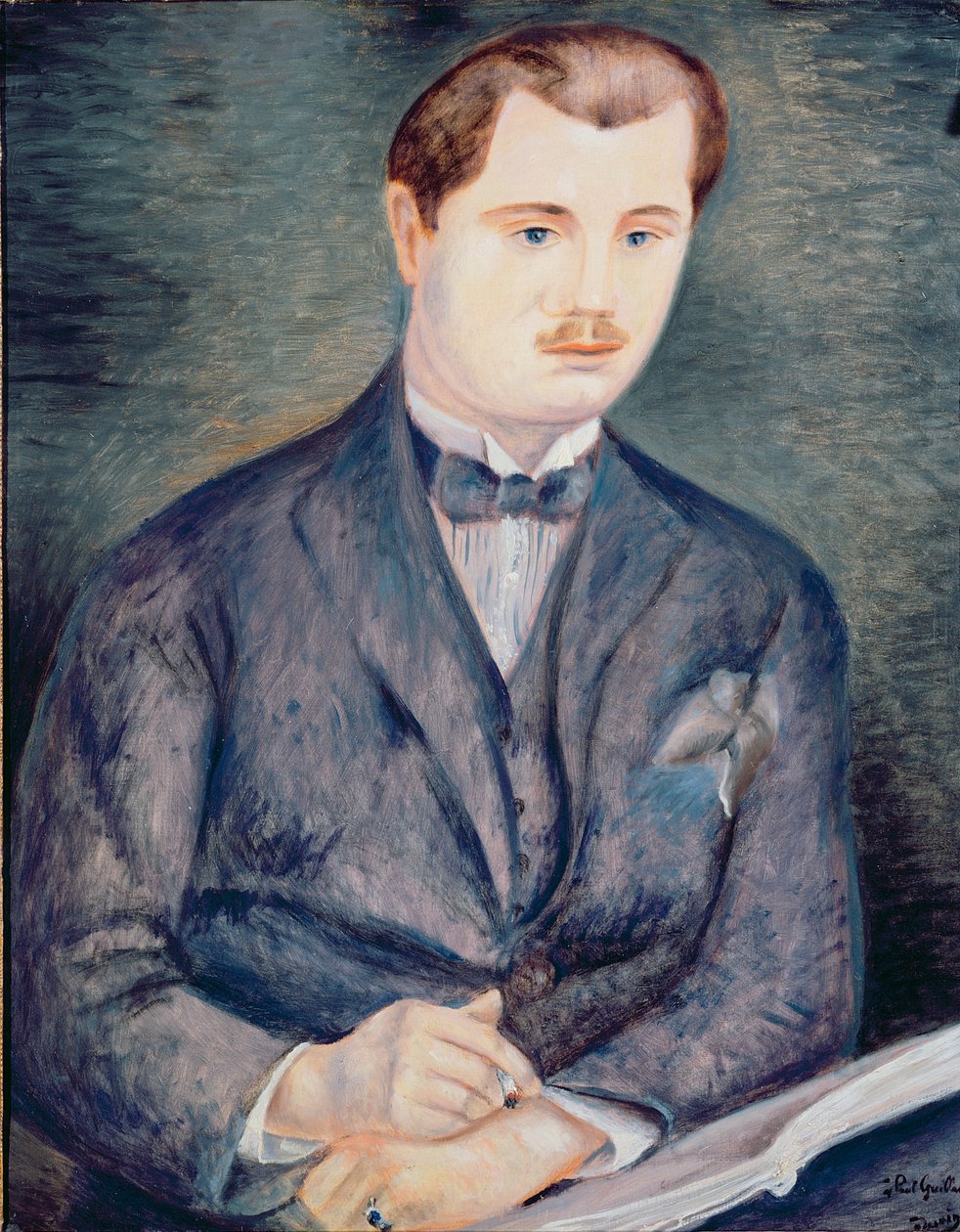 Retrato de Paul Guillaume, c.1919-20 (óleo sobre tela) (ver também 287559) de Andre Derain