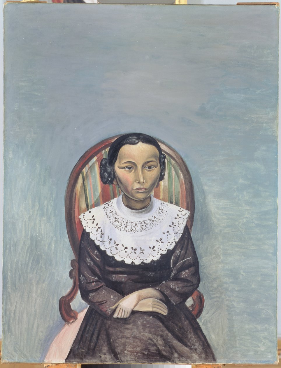 Retrato de uma jovem rapariga de preto de Andre Derain