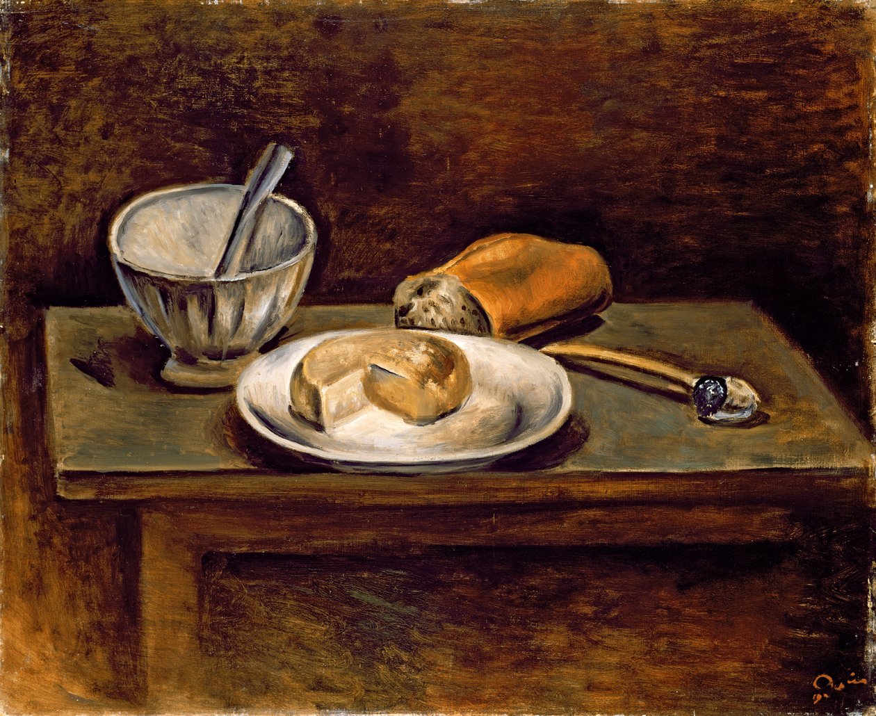 Natureza morta, c.1925 (óleo sobre painel) de Andre Derain