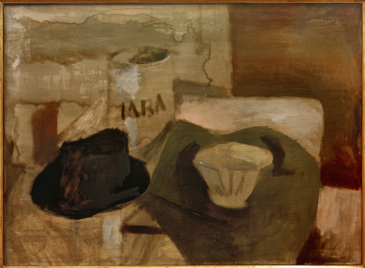 Natureza morta com chapéu e vasos de Andre Derain
