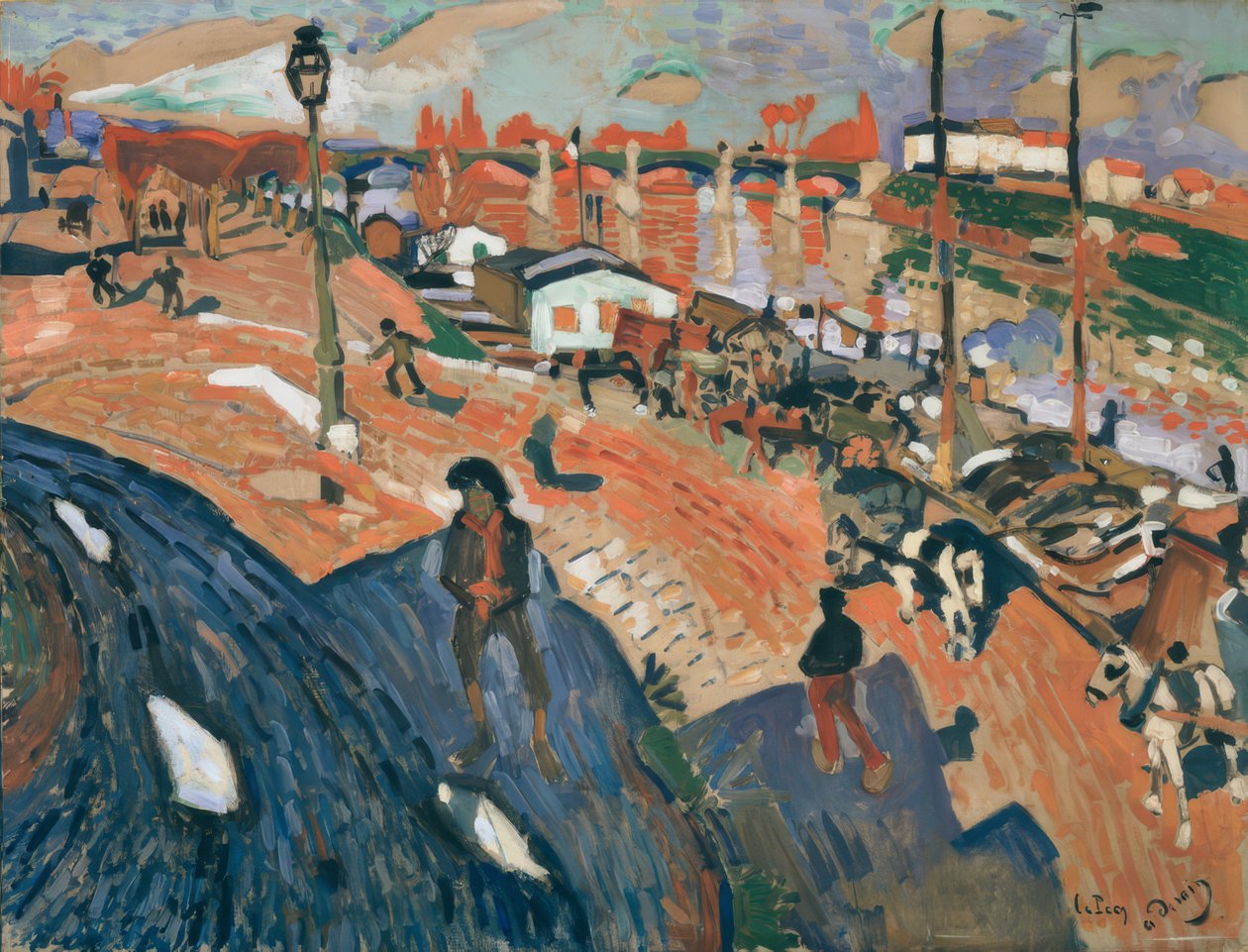 A ponte de Le Pecq de Andre Derain